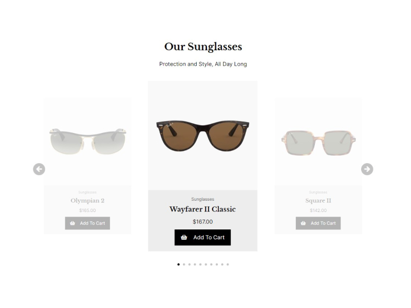 WooCommerce Product Carousel with Product Content Boxes